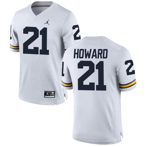 Michigan Wolverines Men's NCAA desmond Howard #21 White College Football Jersey TWH1049MS